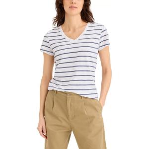 DOCKERS Womens Women’s Favorite Tee V-Neck Slim Fit(Nevin Folkstone)
