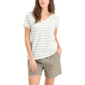 DOCKERS Womens Women’s Favorite Tee V-Neck Slim Fit(Nevin Seedling)