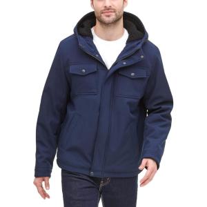 DOCKERS mens Arctic Cloth Sherpa Storm Jacket(Midnight Soft Shell)