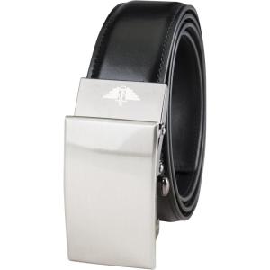 DOCKERS mens Custom Fit Belts-with Track Pressure Locking Buckle Technology(Black)