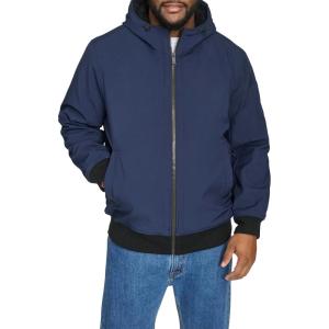 DOCKERS mens Softshell Sherpa Lined Bomber Jacket (Standard and Big & Tall)(Navy)