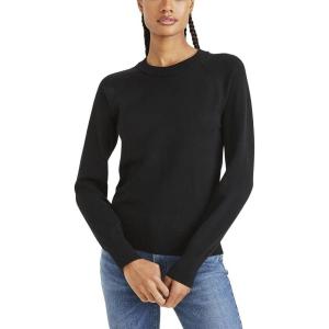DOCKERS womens Women’s Crewneck Sweater Regular Fit(Beautiful Black)