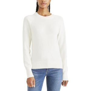 DOCKERS womens Women’s Crewneck Sweater Regular Fit(Egret Cream)