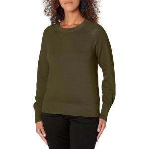 DOCKERS womens Women’s Crewneck Sweater Regular Fit(Forest Night)