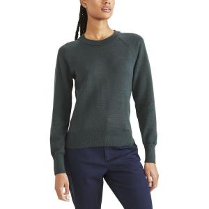 DOCKERS womens Women’s Crewneck Sweater Regular Fit(Magical Forest Teal)