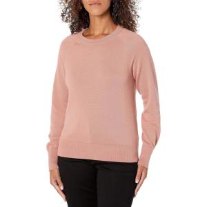 DOCKERS womens Women’s Crewneck Sweater Regular Fit(Old Rose Pink)