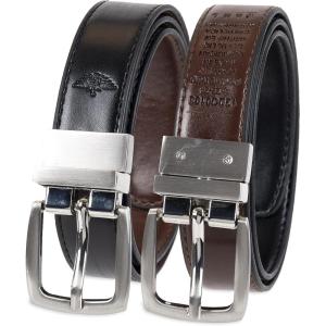 Dockers Boys’ 2-in-1 Reversible Belt – Versatile for School, Casual & Dress Wear(Brown/Black)