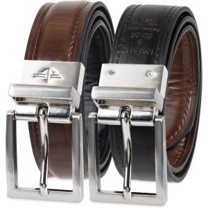 Dockers Boys’ 2-in-1 Reversible Belt – Versatile for School, Casual & Dress Wear(Brown/Black Dressy)