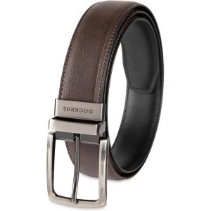 Dockers Men’s 2-in-1 Reversible Everyday Casual Versatile Belt (Regular and Big & Tall Sizing)(Brown/Black)