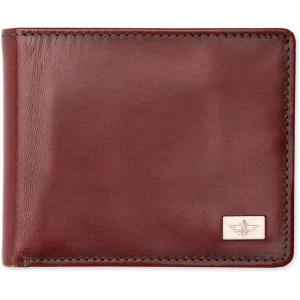 Dockers Men’s Bifold Leather Wallet – Thin Slimfold RFID Blocking Security Smart Extra Capacity(Cognac)