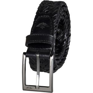 Dockers Men’s Leather Braided Fully Adjustable Belt(Black Glazed)
