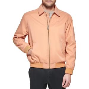 Dockers Men’s Microtwill Golf Bomber Jacket(Apricot)