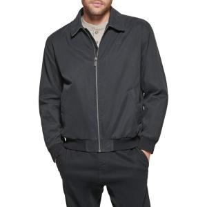 Dockers Men’s Microtwill Golf Bomber Jacket(Black)