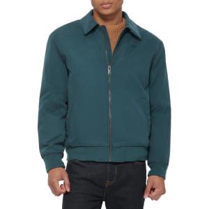 Dockers Men’s Microtwill Golf Bomber Jacket(Forest Filled)