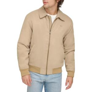 Dockers Men’s Microtwill Golf Bomber Jacket(Harvest Gold Filled)
