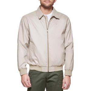 Dockers Men’s Microtwill Golf Bomber Jacket(Khaki)