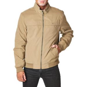 Dockers Men’s Microtwill Golf Bomber Jacket(Solid Khaki)