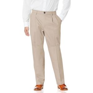 Dockers Men’s Relaxed Fit Comfort Khaki Pants – Pleated(Timberwolf)