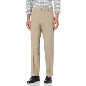 Dockers Men’s Relaxed Fit Signature Khaki Lux Cotton Stretch Pants(Timberwolf)