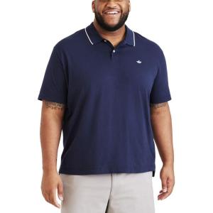 Dockers Mens Short Sleeve Perfect Performance Polo (Regular and Big & Tall)(Navy Blazer)