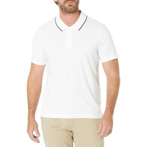 Dockers Mens Short Sleeve Perfect Performance Polo (Regular and Big & Tall)((New) Lucent White)