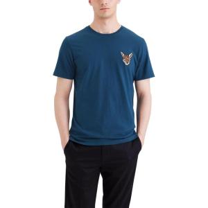 Dockers Men’s Slim Fit Short Sleeve Graphic Tee Shirt – Legacy (Standard and Big & Tall)(Dockers Coyote Athletic Poseidon (Multi))