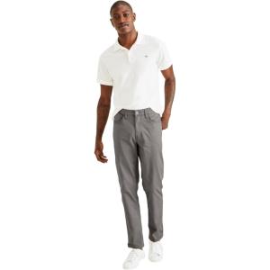 Dockers Men’s Straight Fit Jean Cut All Seasons Tech Pants(Burma Grey)