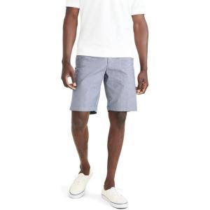 Dockers Men’s Straight Fit Supreme Flex Ultimate 9.5″ Shorts(Chambray Navy Blazer)