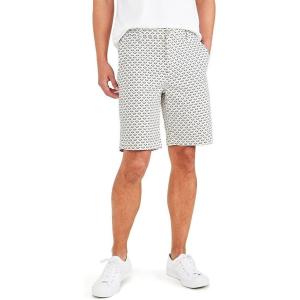 Dockers Men’s Straight Fit Supreme Flex Ultimate 9.5″ Shorts((New) Beautiful Black – Oyster Print)