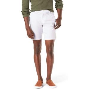 Dockers Men’s Straight Fit Supreme Flex Ultimate 9.5″ Shorts(Paper White)