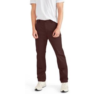 Dockers Mens Straight Fit Utility Pants(Bitter Chocolate Burgundy)
