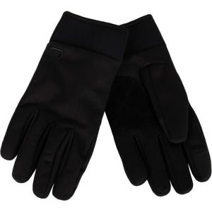 Dockers Men’s Warm Fabric Winter Gloves with Smartphone Touchscreen Capability(Black Stretch)