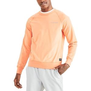 Dockers Regular Fit Long Sleeve Crewneck Sweatshirt(Sunbaked Orange – Logo)