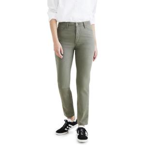 Dockers Women’s Slim Fit High Rise Jean Cut Pants(Camo Green)
