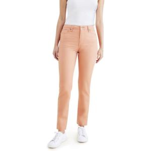 Dockers Women’s Slim Fit High Rise Jean Cut Pants(Dusted Clay Orange)