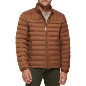 Dockers mens Classic Ultra Loft Packable Puffer Jacket(Brown)