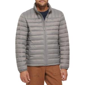 Dockers mens Classic Ultra Loft Packable Puffer Jacket(Grey)