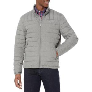 Dockers mens Classic Ultra Loft Packable Puffer Jacket(Heather Cement)