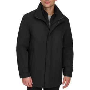 Dockers mens Dwight Soft Shell Bib Jacket(Black With Bib)