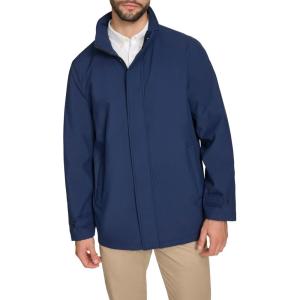 Dockers mens Dwight Soft Shell Bib Jacket(Navy Lightweight)
