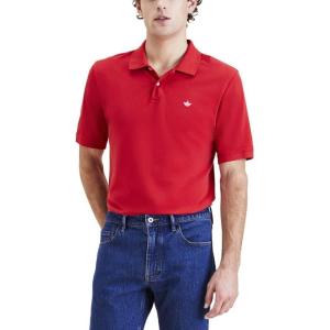 Slim Fit Ribbed Polo(Cherry Bomb Red)