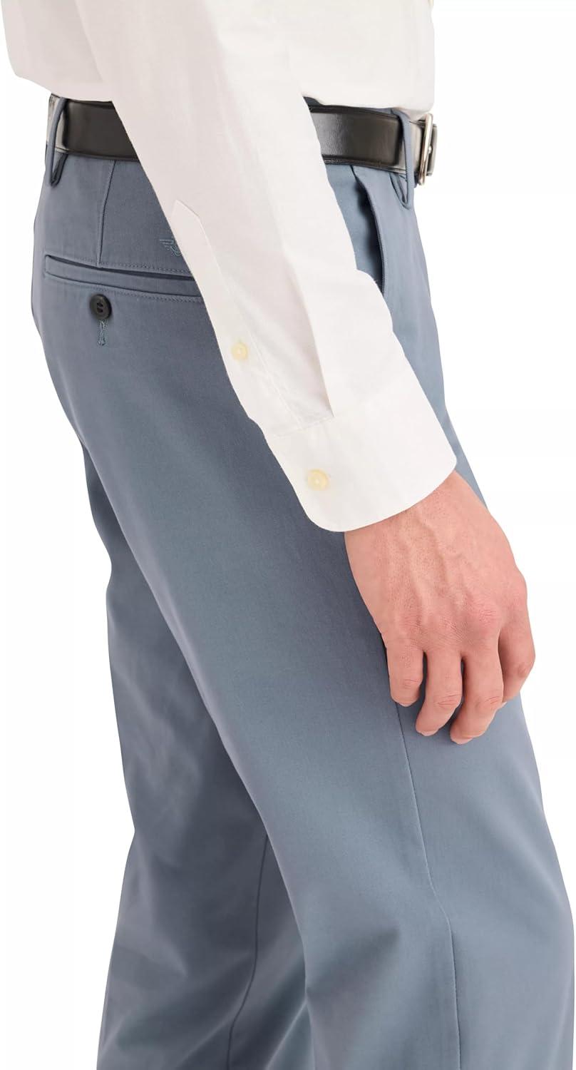 imageDOCKERS Mens Mens Workday Khaki Slim Fit with Smart 360 FlexFolkstone Grey