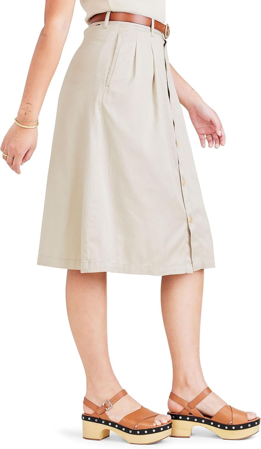 imageDOCKERS Womens Midi SkirtSahara Khaki