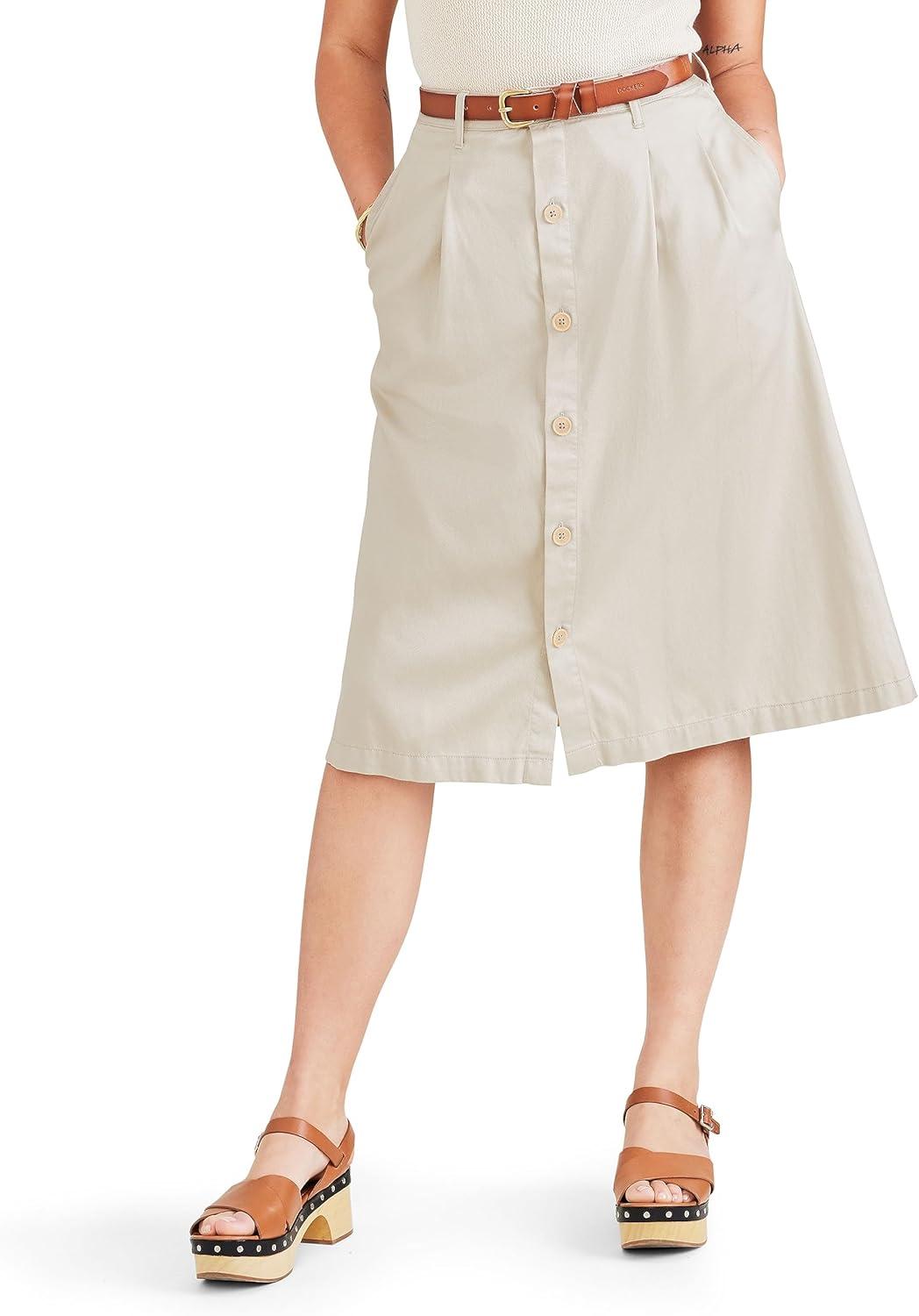 imageDOCKERS Womens Midi SkirtSahara Khaki