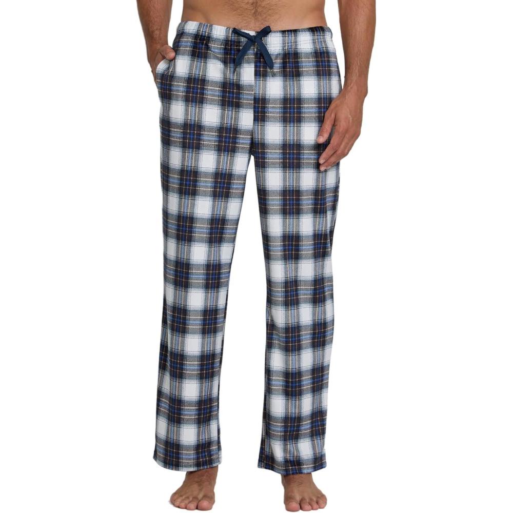imageDOCKERS Mens Pajama Pants Mens PJ Pants Fuzzy Lounge Pant Plaid Soft Fleece Pajama BottomsPlaid 3