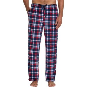 DOCKERS Mens Pajama Pants Mens PJ Pants Fuzzy Lounge Pant Plaid Soft Fleece Pajama Bottoms(Plaid 5)