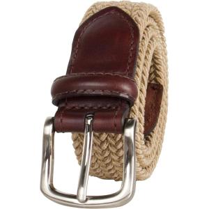Dockers Boys’ Dockers Big Boys’ Braided Elastic-Web Stretch Belt(Khaki)
