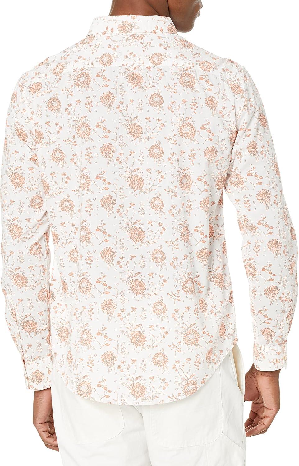 imageDockers Mens Regular Fit Long Sleeve Casual Shirt Regular and Big ampamp TallRose Dawn Floral Print