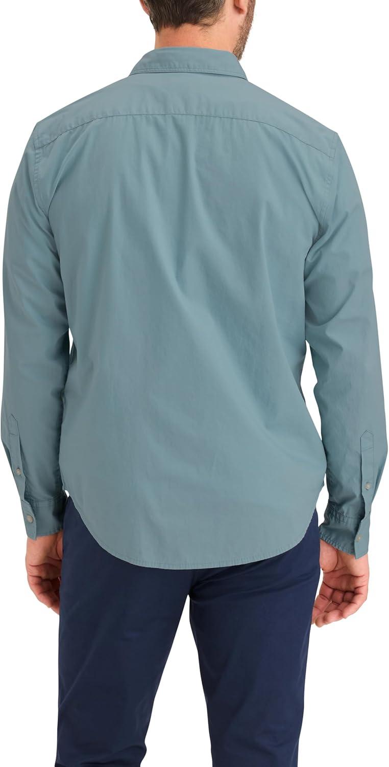 imageDockers Mens Regular Fit Long Sleeve Casual Shirt Regular and Big ampamp TallTourmaline