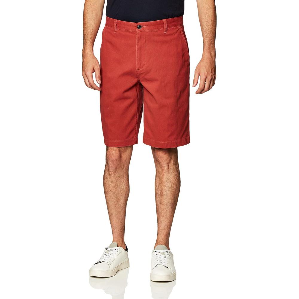 Dockers Men’s Perfect Short Classic Fit 10.5″(Bank Red) - Dockers